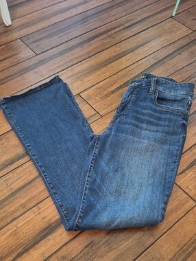 KUT FROM THE KLOTH Natalie High-Rise Fab Ab Bootcut Classic Blue Denim Jeans